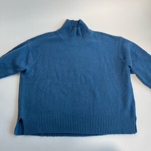 Cozy Blue Turtleneck Sweater